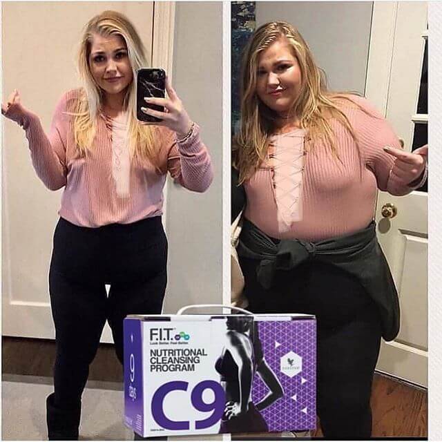 تاثیر استفاده یک ماهه از پک کلین 9 فوراور